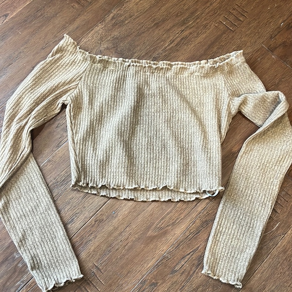 Off the shoulder crop top